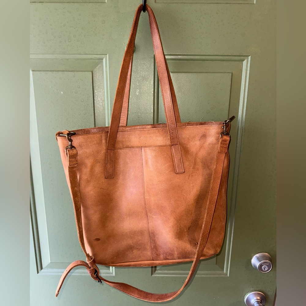 Brown Leather Shoulder Bag